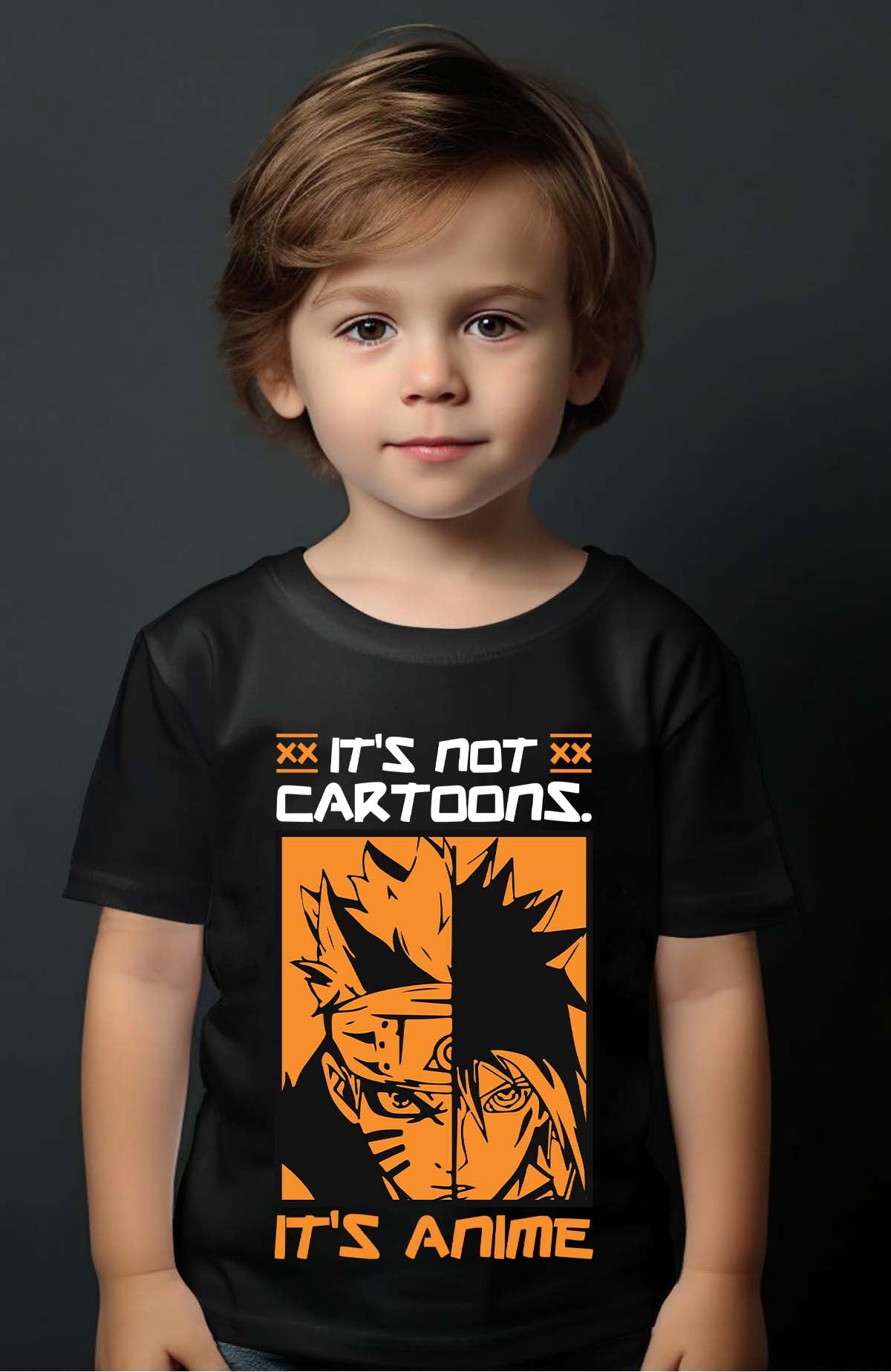 COULEUR:Noir|T-shirt Garçon | anime naruto Noir