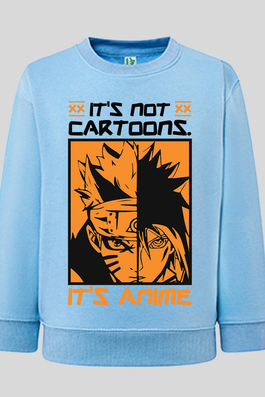 COULEUR:Bleu Ciel|Sweat Col Rond Homme | anime naruto NOIR Bleu Ciel