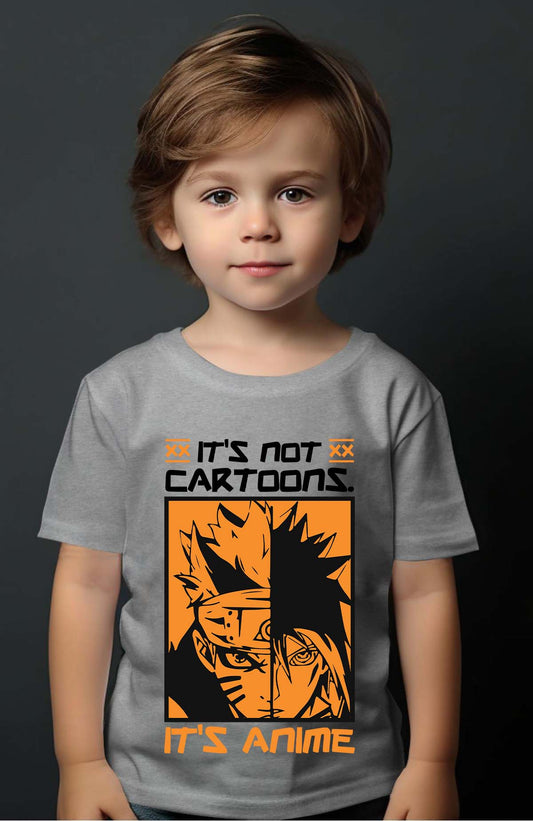 COULEUR:Gris|T-shirt Garçon | anime naruto NOIR Gris