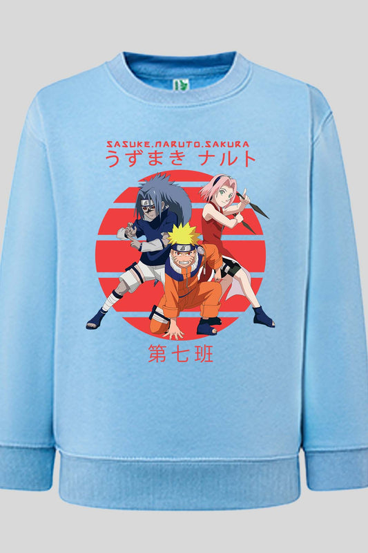 COULEUR:Bleu Ciel|Sweat Col Rond Homme | attack 3 amis Bleu Ciel