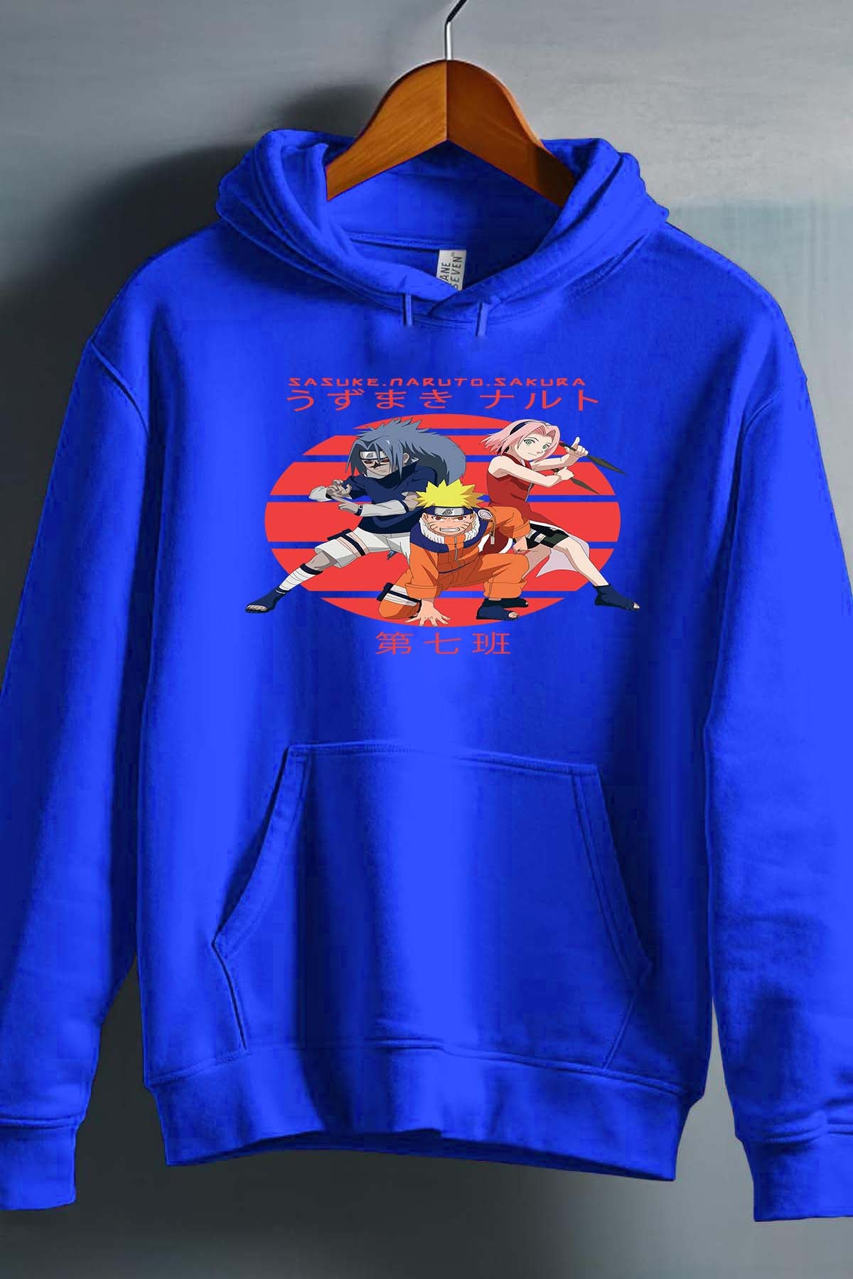 COULEUR:Bleu Roi|Sweat Capuche Garçon | attack 3 amis Bleu Roi
