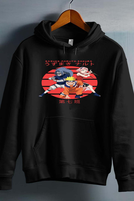 COULEUR:Noir|Sweat Capuche Garçon | attack 3 amis Noir