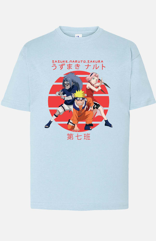 COULEUR:Bleu Ciel|T-shirt Garçon | attack 3 amis Bleu Ciel