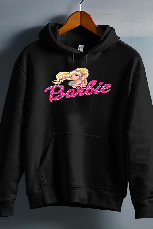 COULEUR:Noir|Sweat Capuche Fille | barbie Music Noir