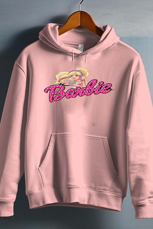 COULEUR:Rose|Sweat Capuche Fille | barbie Music Rose
