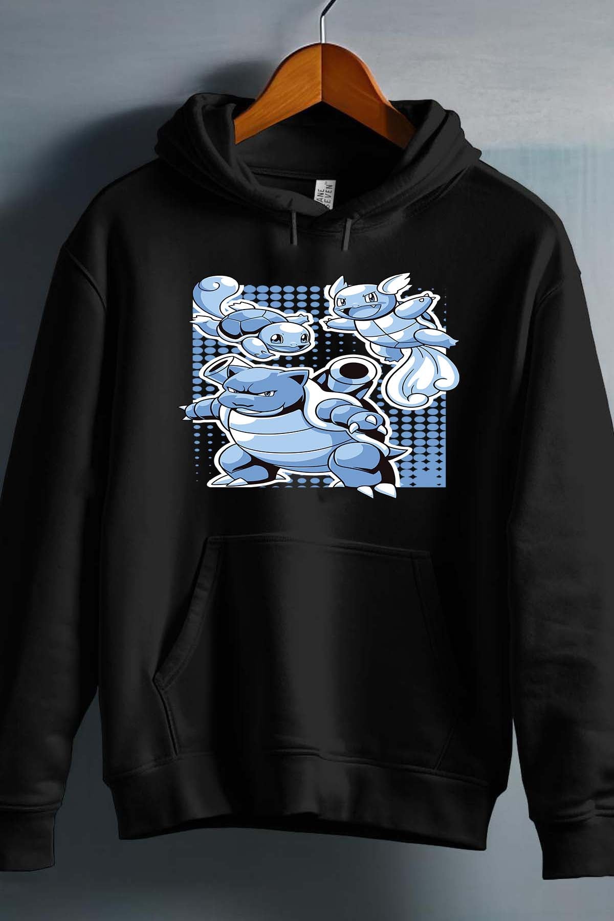 COULEUR:Noir|Sweat Capuche Fille | blastoise Noir