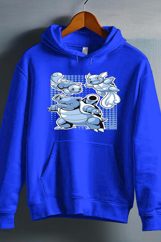 COULEUR:Bleu Roi|Sweat Capuche Homme | blastoise Bleu Roi