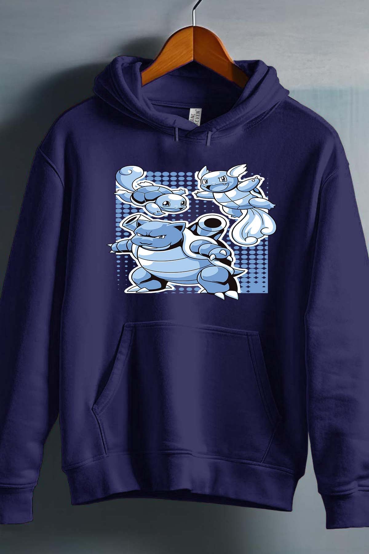 COULEUR:Marine|Sweat Capuche Homme | blastoise Marine