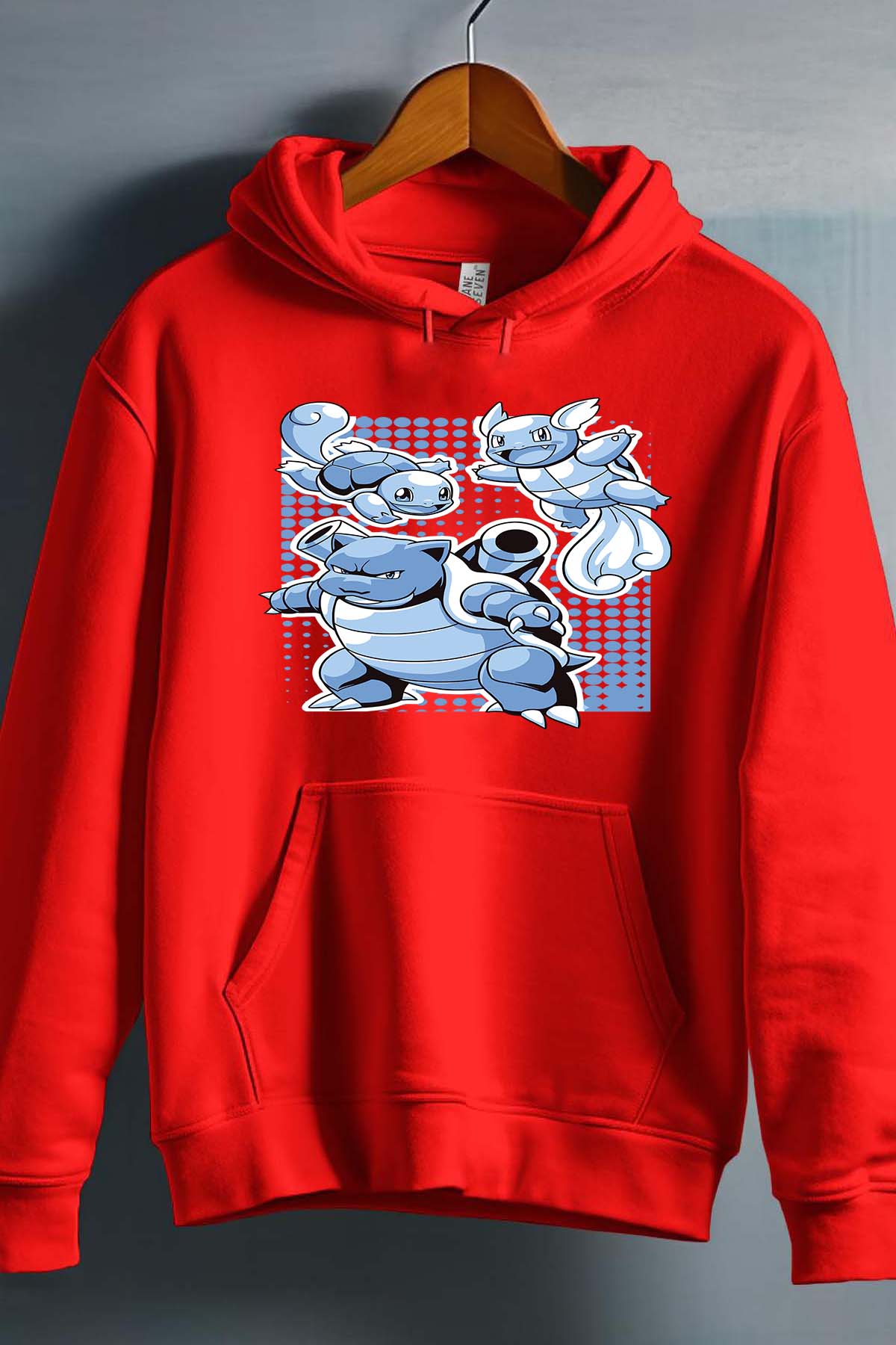 COULEUR:Rouge|Sweat Capuche Homme | blastoise Rouge