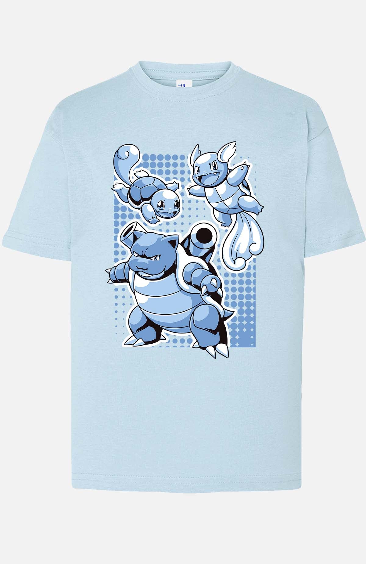 COULEUR:Bleu Ciel|T-shirt Garçon | blastoise Bleu Ciel