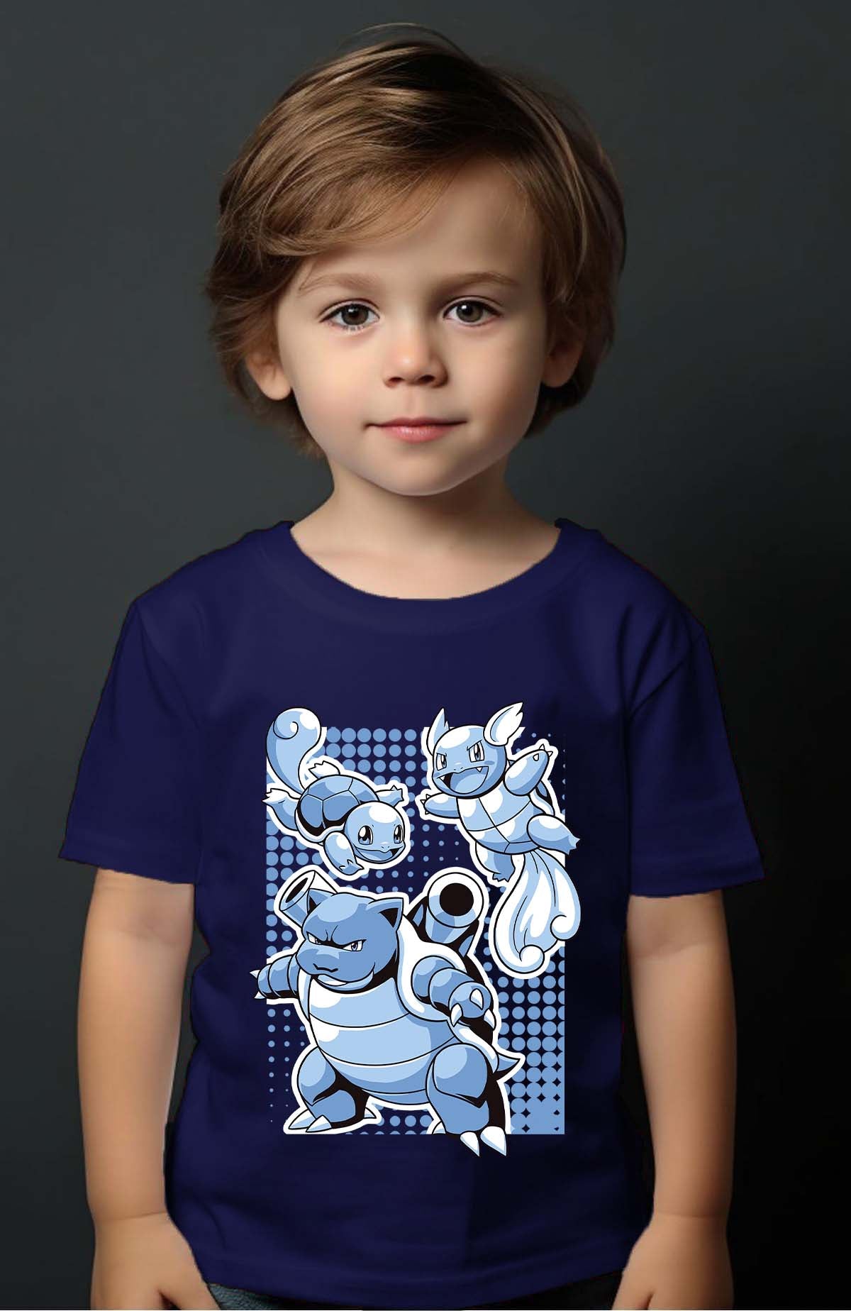 COULEUR:Marine|T-shirt Garçon | blastoise Marine