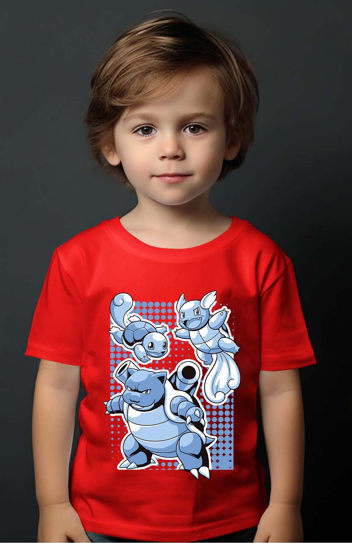 COULEUR:Rouge|T-shirt Garçon | blastoise Rouge