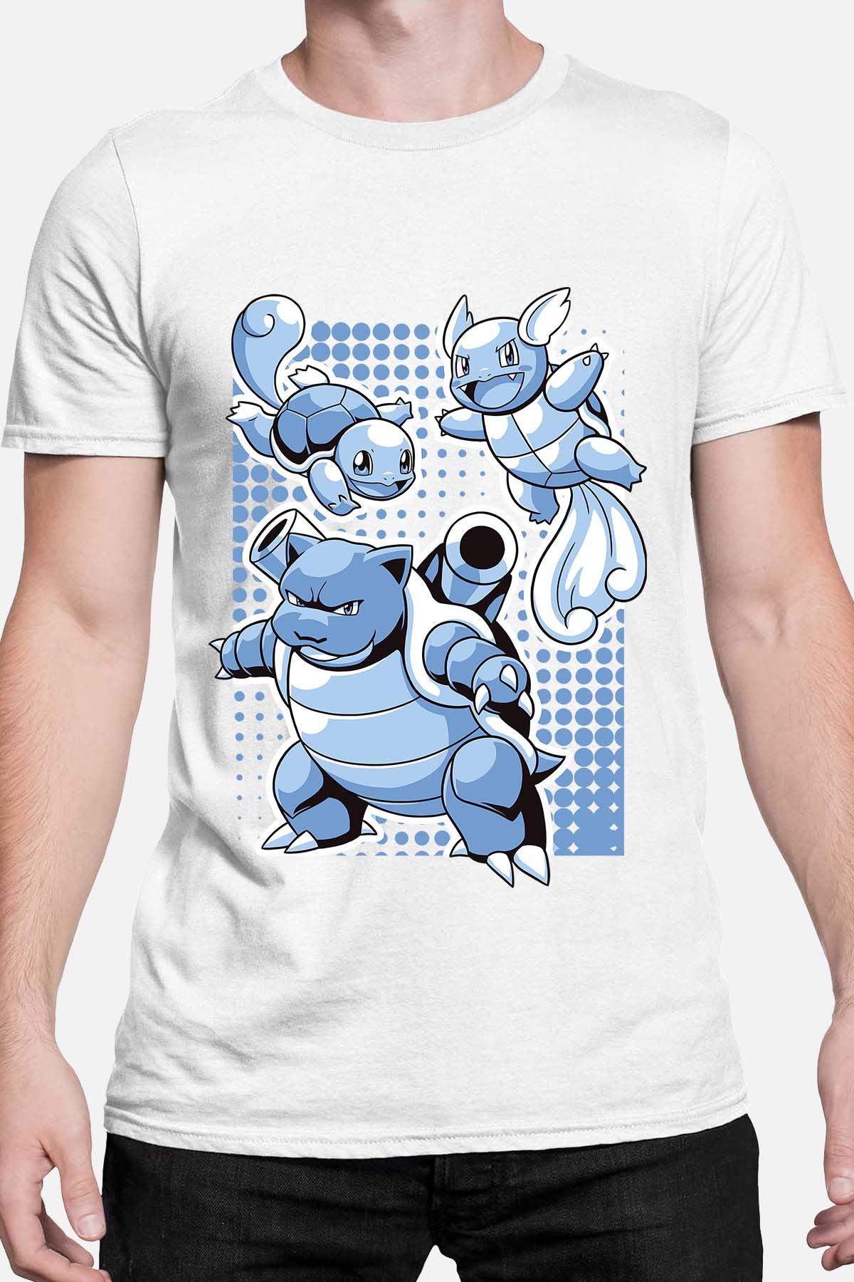 COULEUR:Blanc|T-shirt Homme | blastoise Blanc