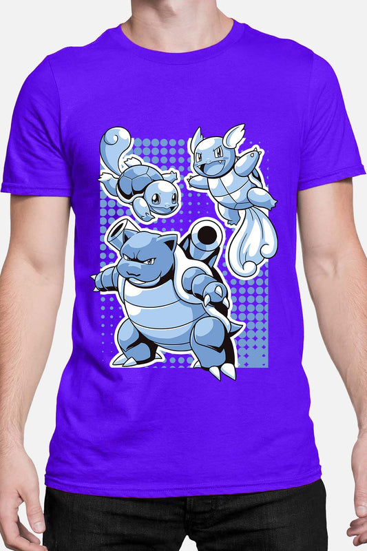 COULEUR:Bleu Roi|T-shirt Homme | blastoise Bleu Roi