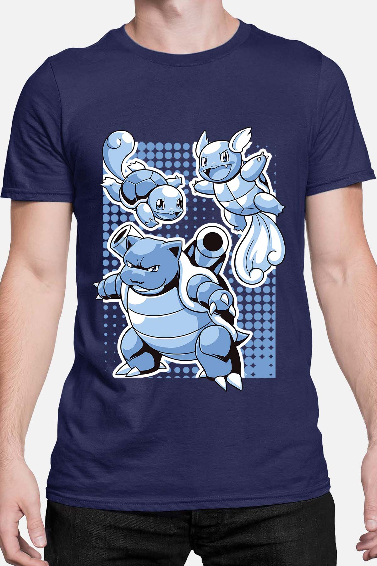 COULEUR:Marine|T-shirt Homme | blastoise Marine