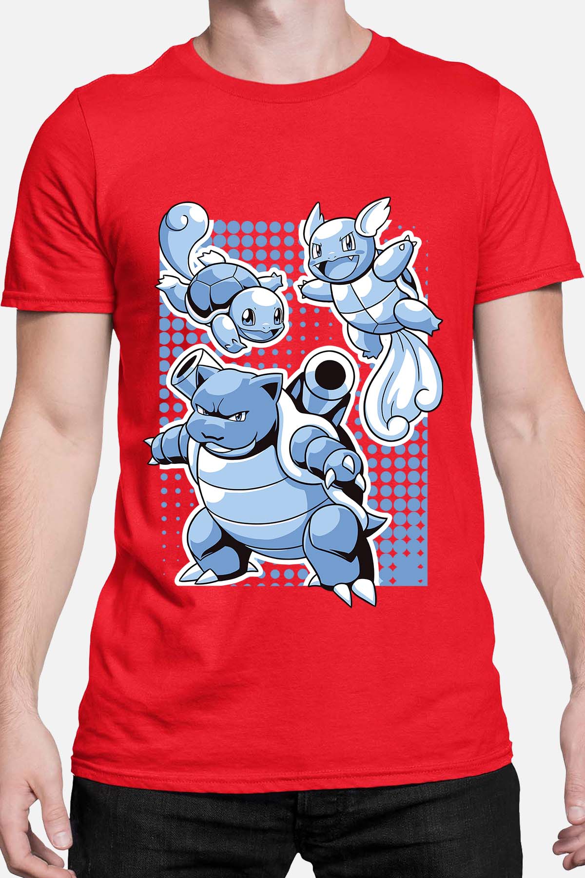 COULEUR:Rouge|T-shirt Homme | blastoise Rouge