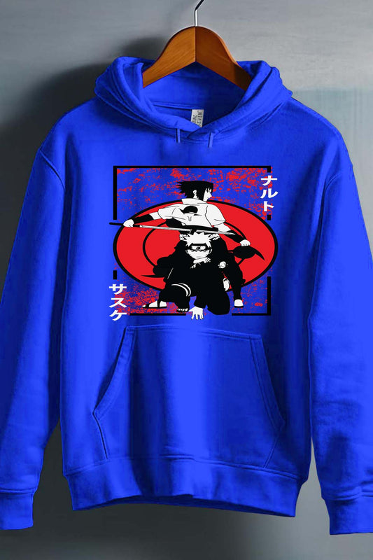 COULEUR:Bleu Roi|Sweat Capuche Homme | blood naruto Bleu Roi