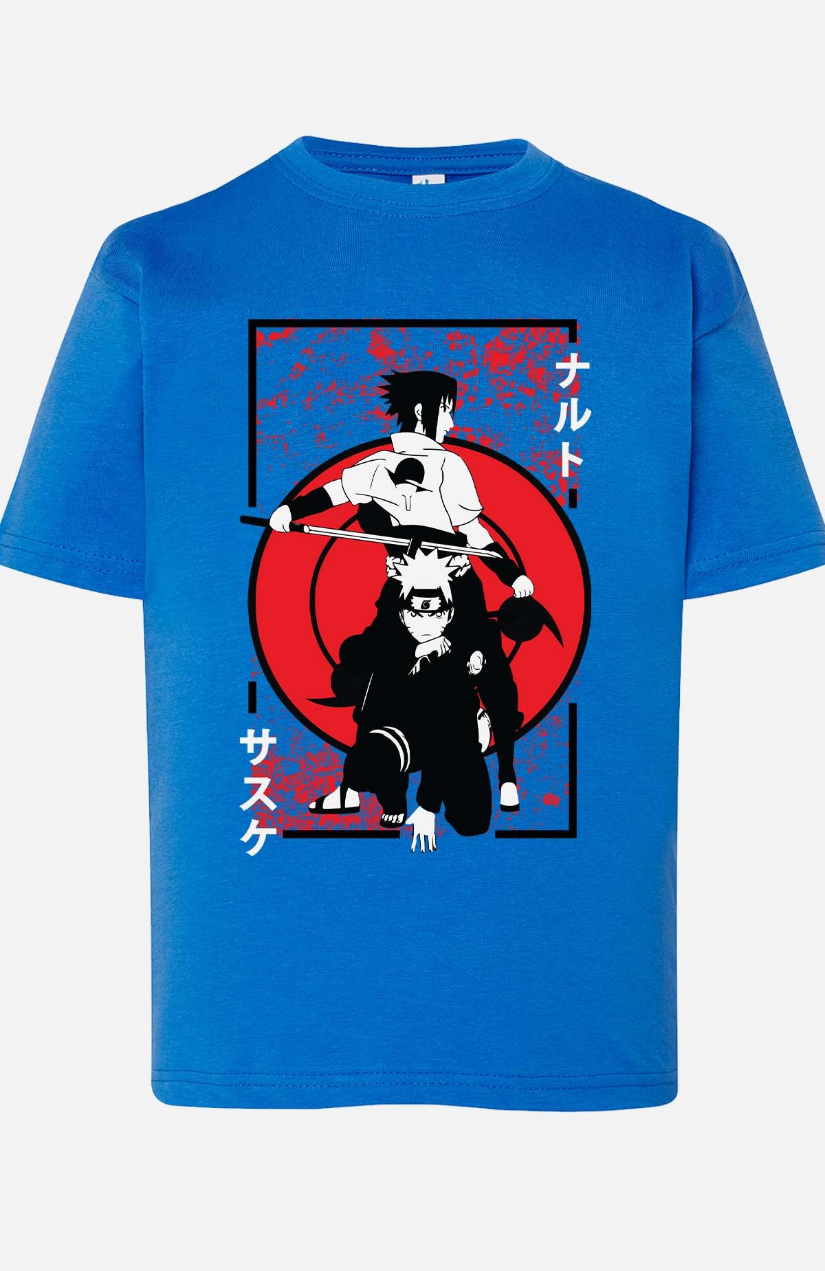 COULEUR:Bleu Roi|T-shirt Garçon | blood naruto Bleu Roi