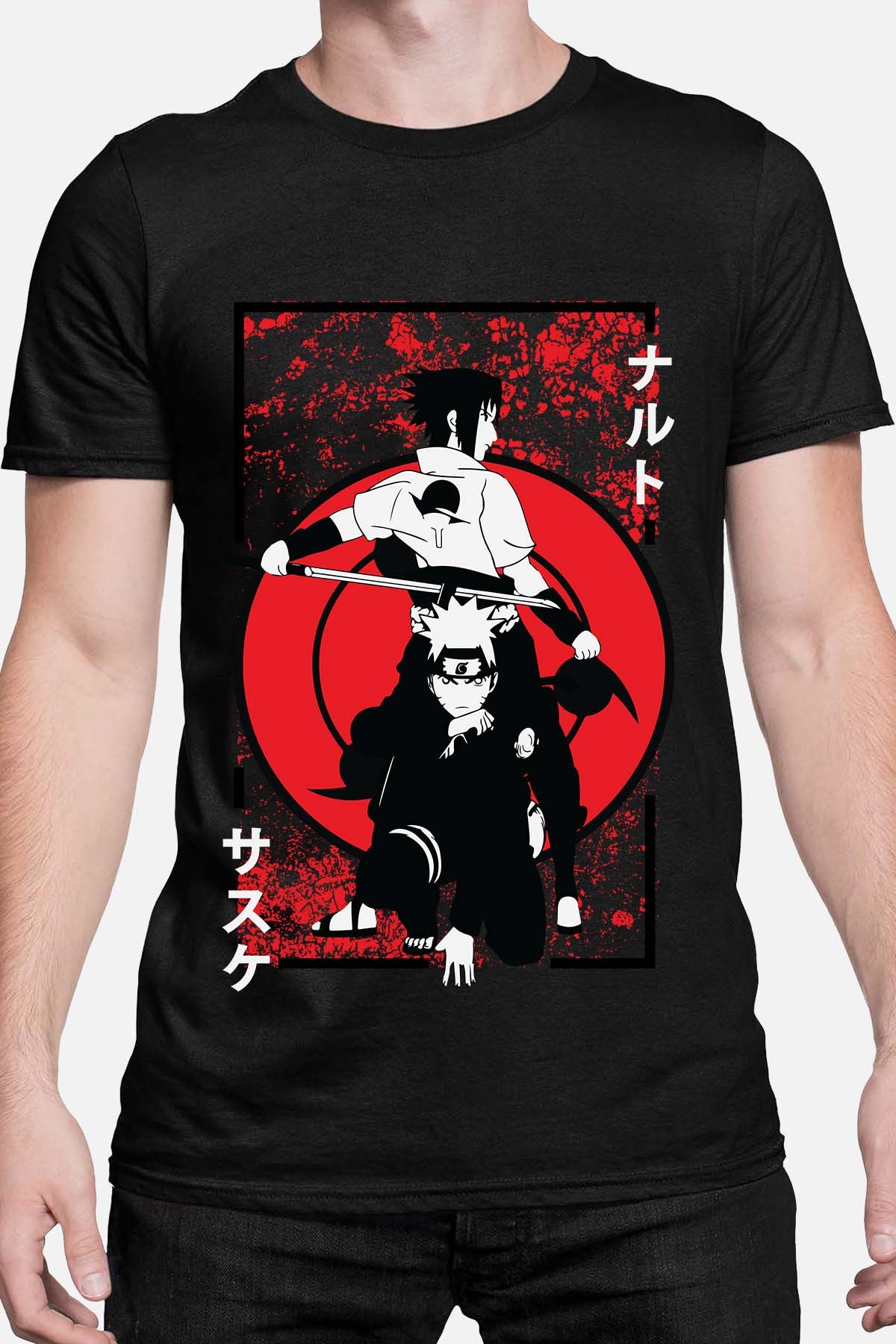 COULEUR:Noir|T-shirt Homme | blood naruto Noir