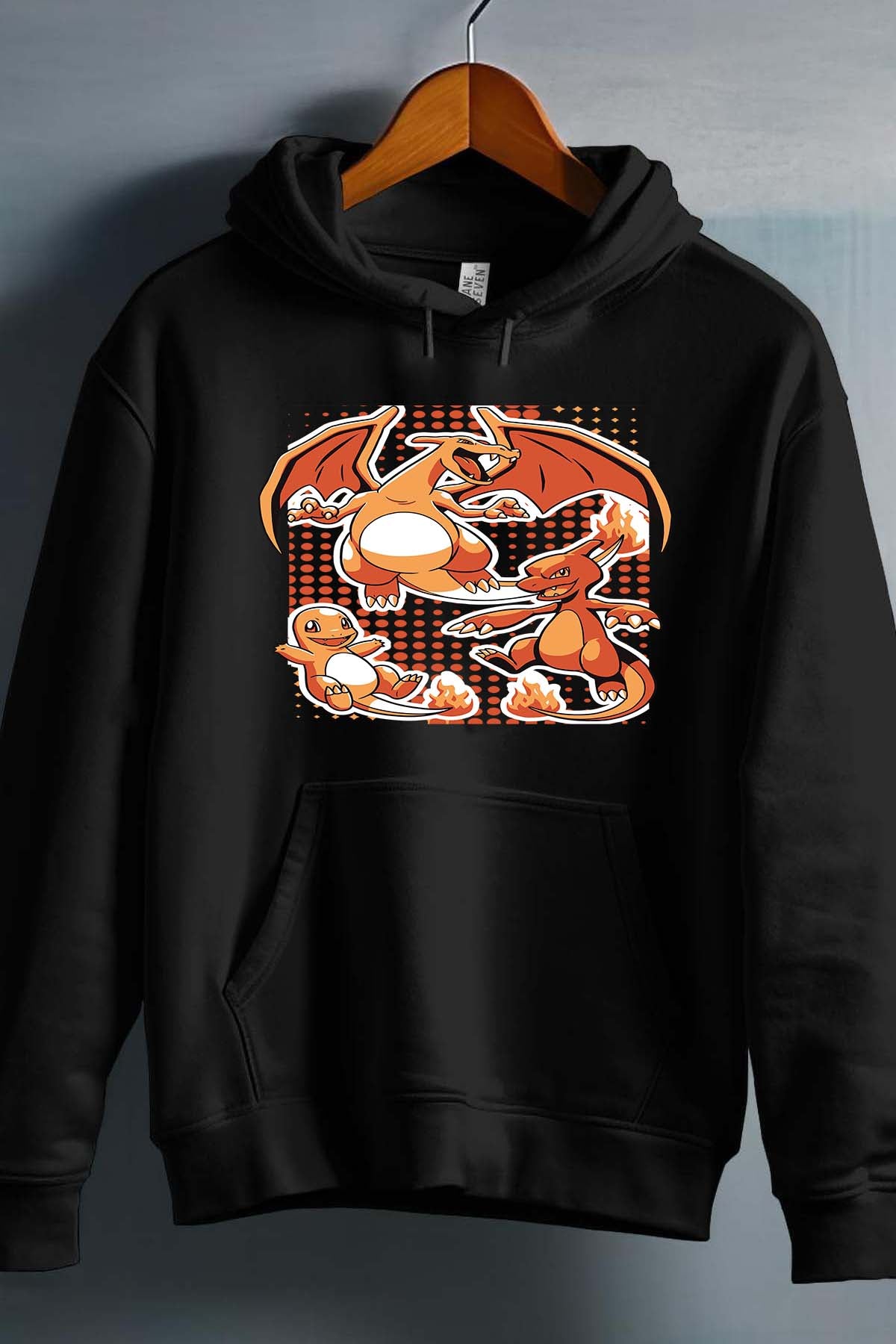 COULEUR:Noir|Sweat Capuche Garçon | charizard Noir