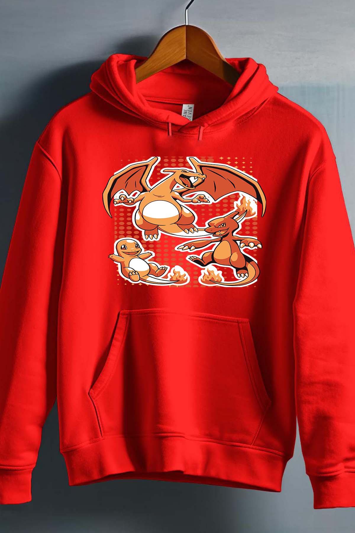 COULEUR:Rouge|Sweat Capuche Garçon | charizard Rouge