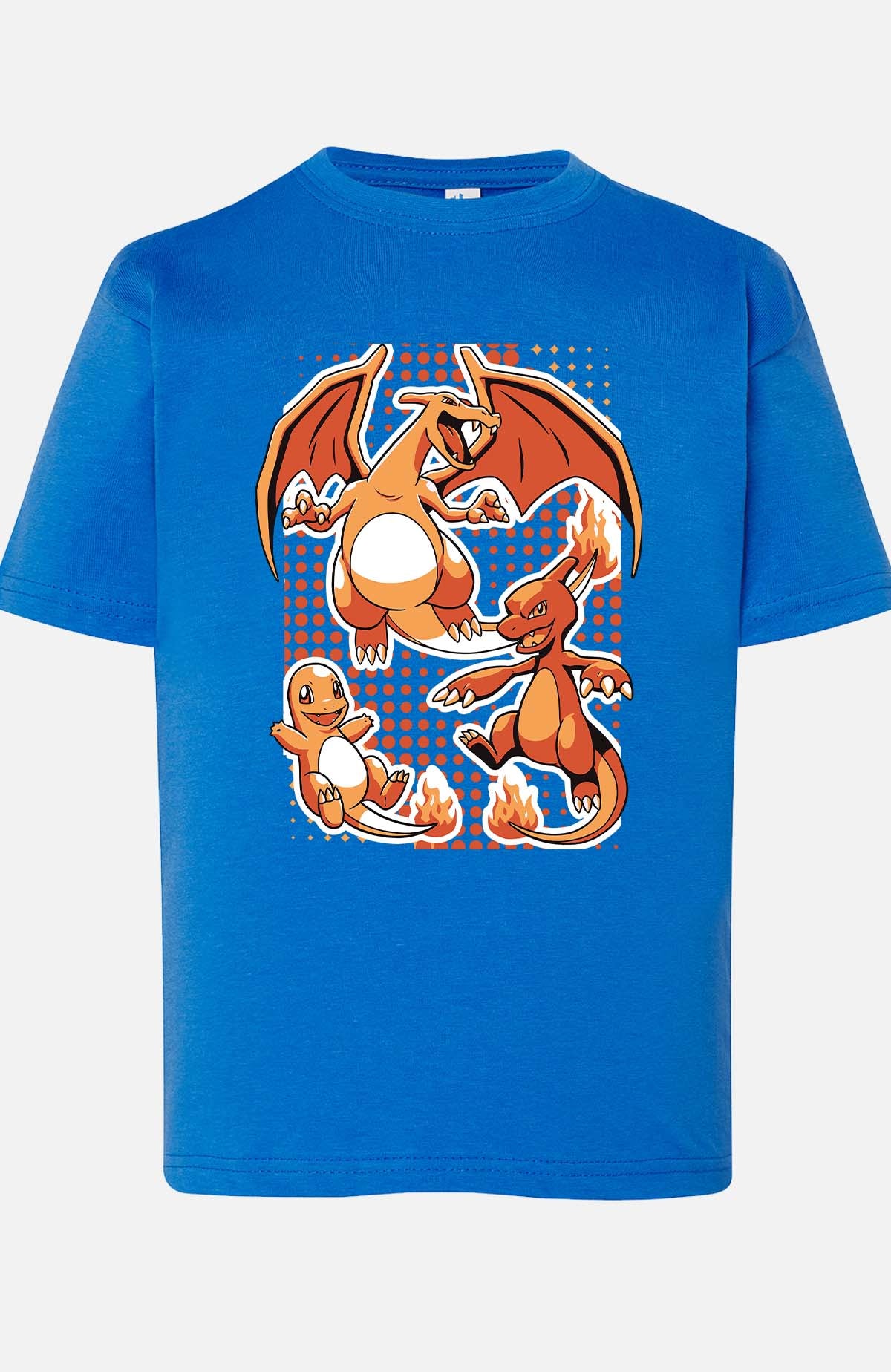 COULEUR:Bleu Roi|T-shirt Garçon | charizard Bleu Roi