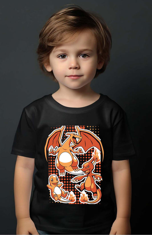 COULEUR:Noir|T-shirt Garçon | charizard Noir