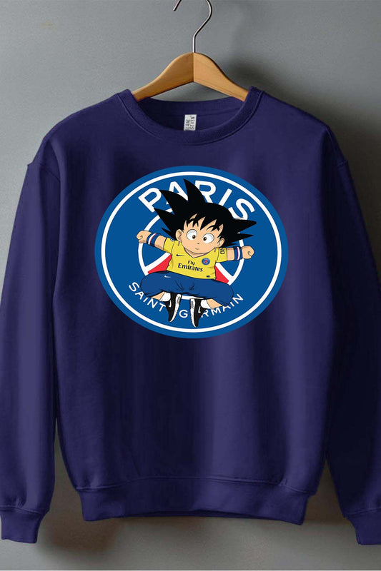 COULEUR:Marine|Sweat Col Rond Homme | dbz psg Marine