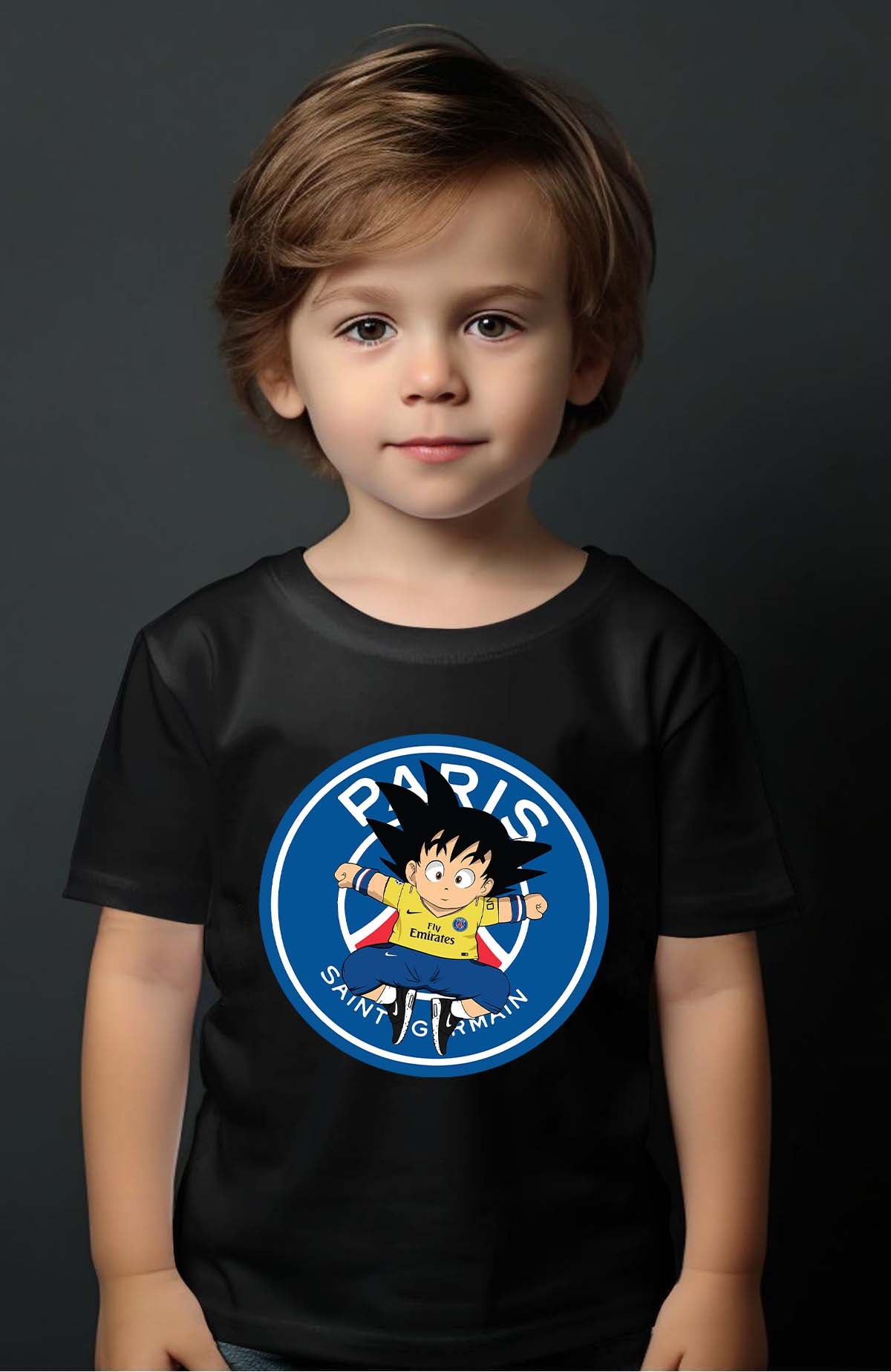 COULEUR:Noir|T-shirt Garçon | dbz psg Noir