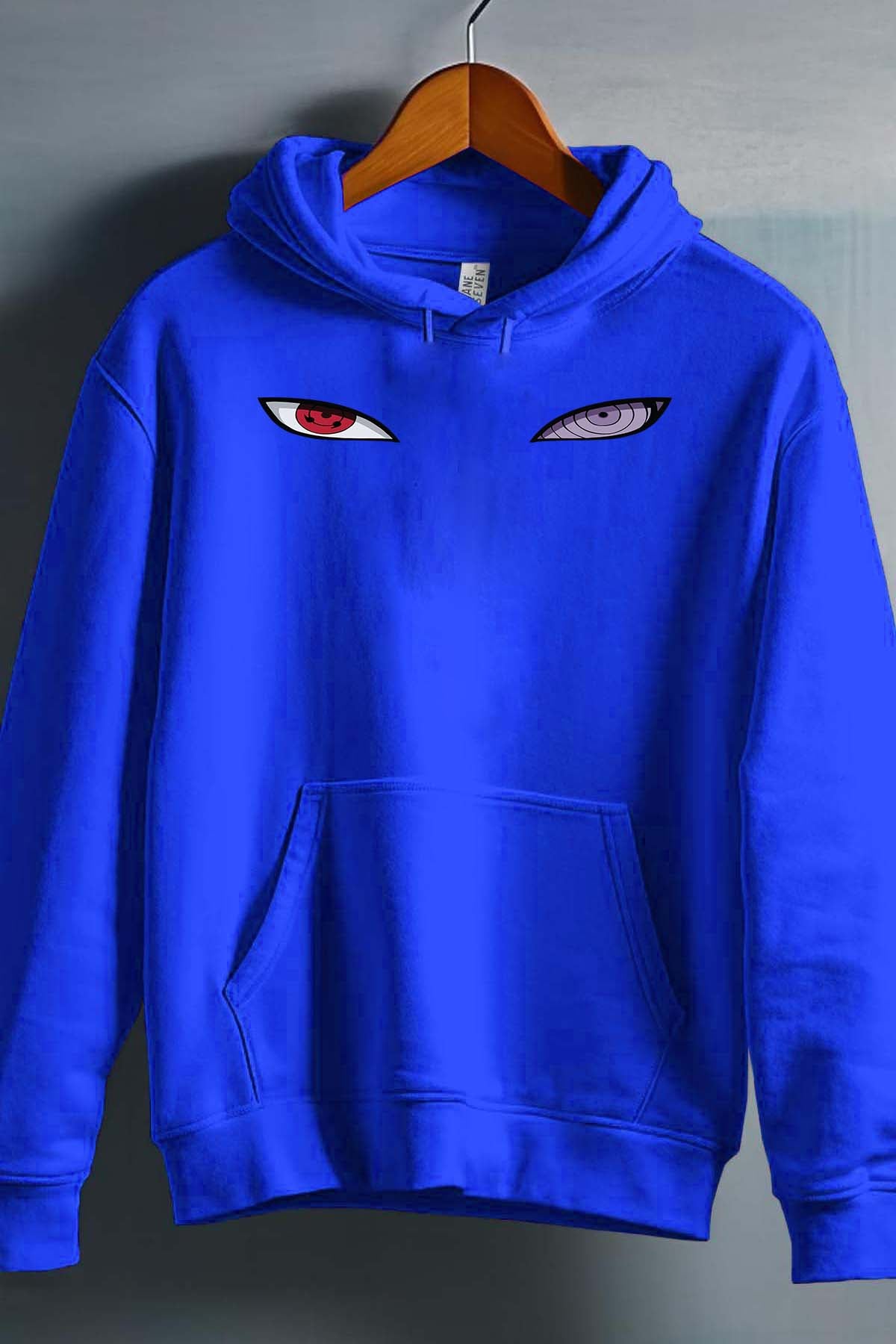 COULEUR:Bleu Roi|Sweat Capuche Homme | eyes naruto Bleu Roi