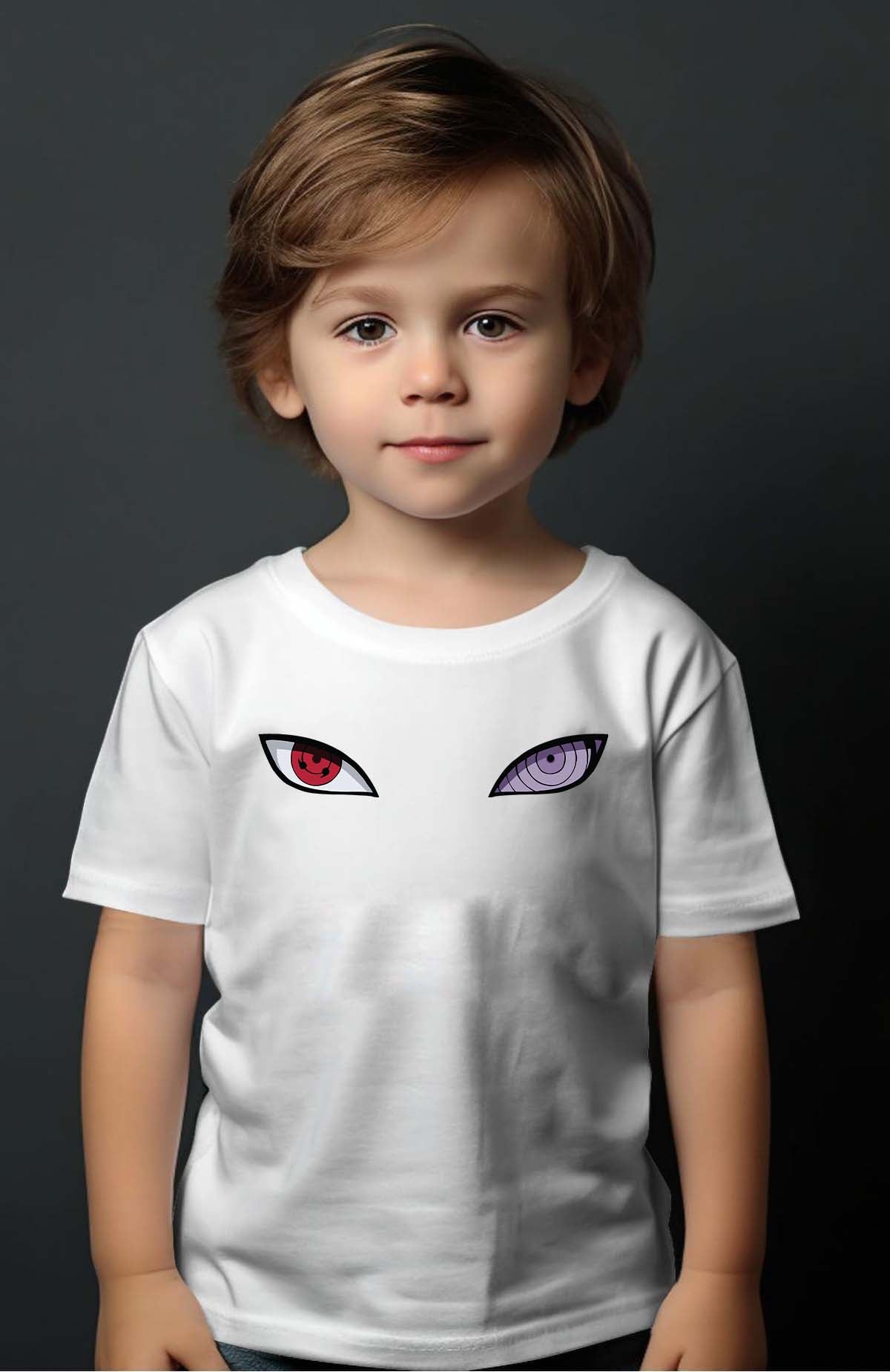 COULEUR:Blanc|T-shirt Garçon | eyes naruto Blanc