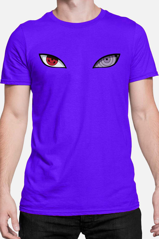 COULEUR:Bleu Roi|T-shirt Homme | eyes naruto Bleu Roi
