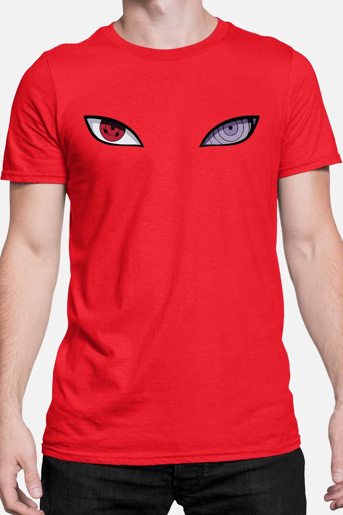 COULEUR:Rouge|T-shirt Homme | eyes naruto Rouge