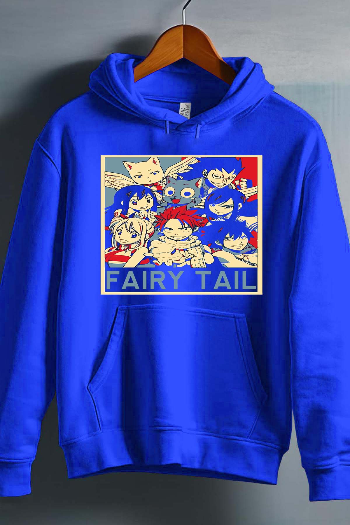 COULEUR:Bleu Roi|Sweat Capuche Garçon | fary 11 Bleu Roi