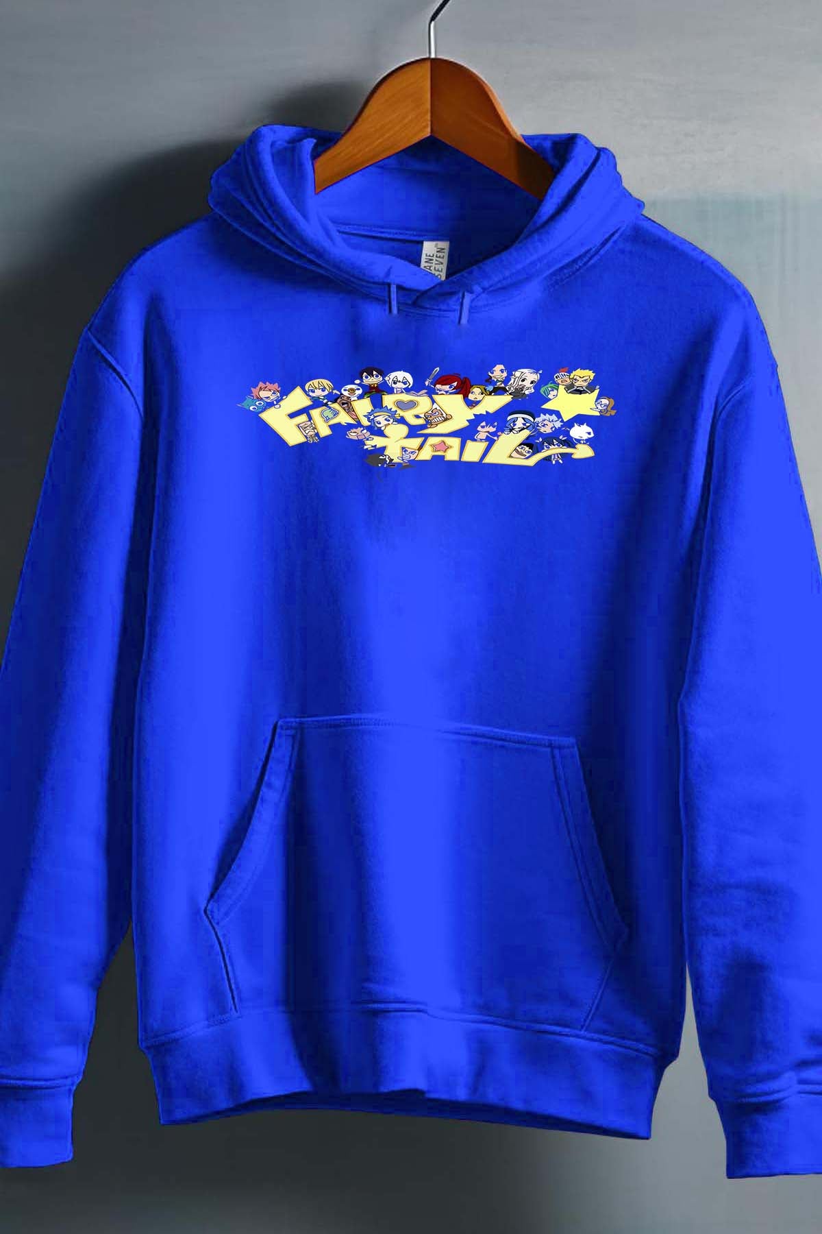 COULEUR:Bleu Roi|Sweat Capuche Garçon | fary 6 Bleu Roi