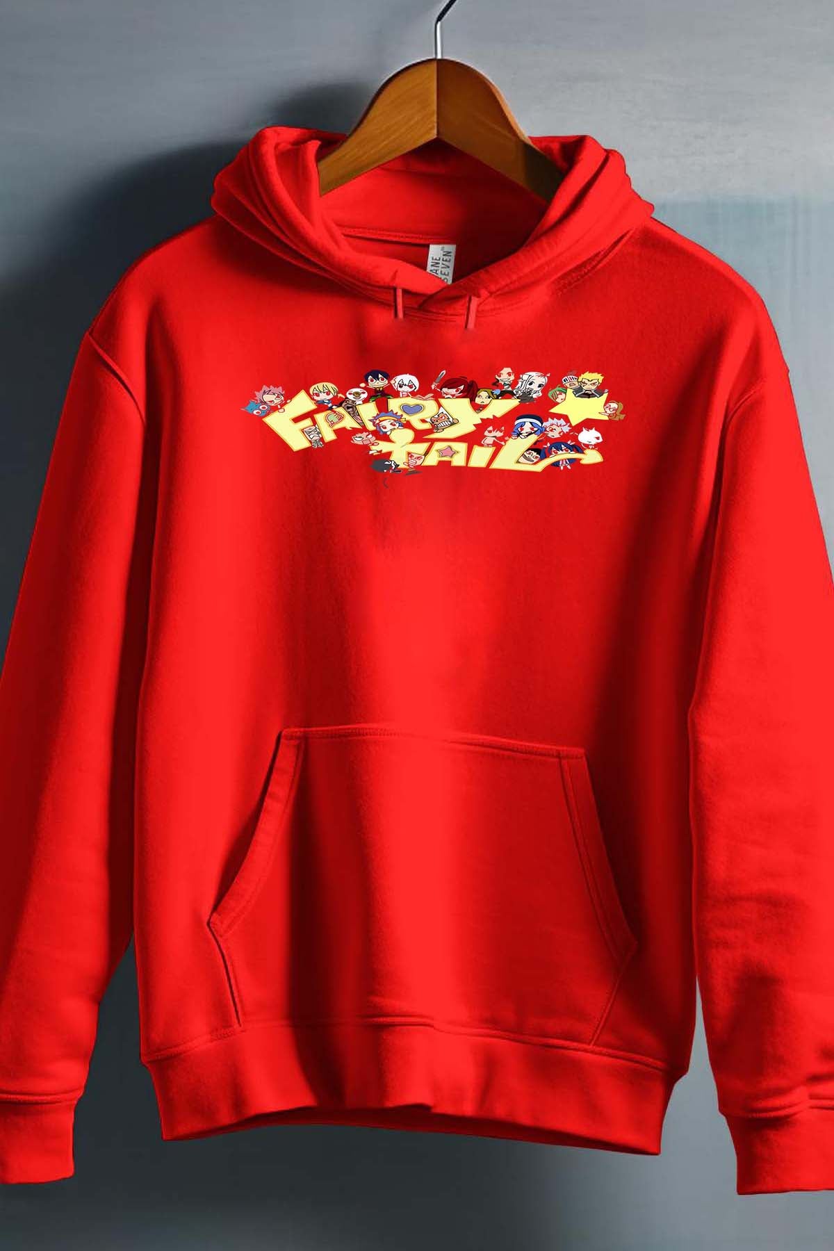 COULEUR:Rouge|Sweat Capuche Garçon | fary 6 Rouge
