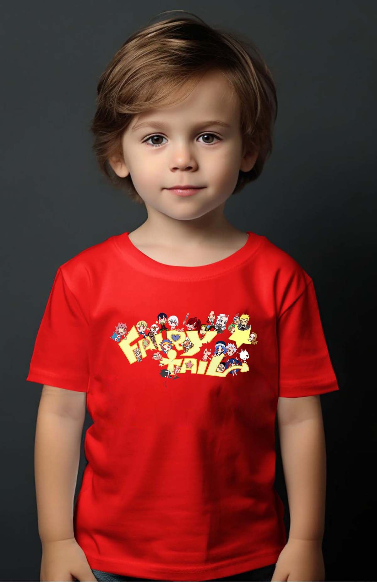 COULEUR:Rouge|T-shirt Garçon | fary 6 Rouge