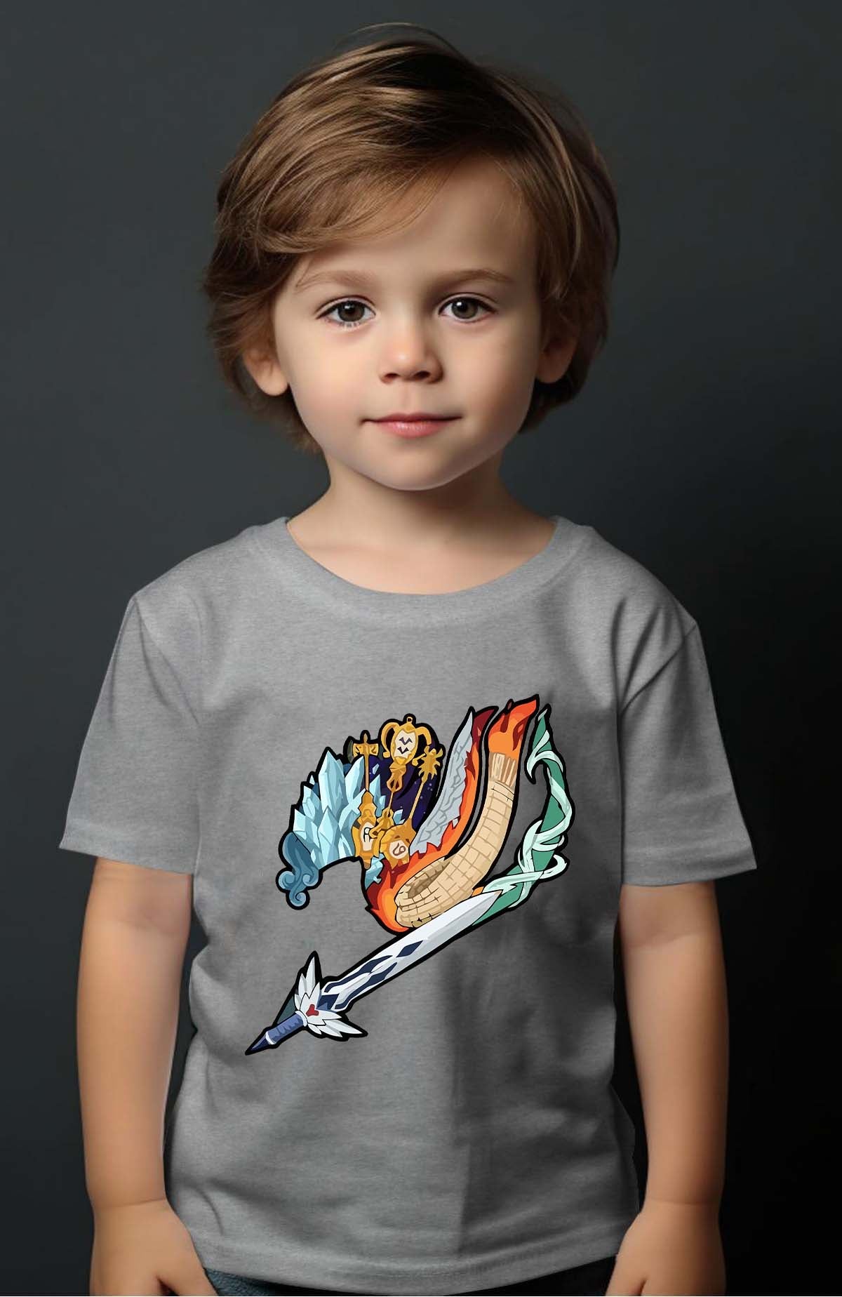 COULEUR:Gris|T-shirt Garçon | fary 9 Gris