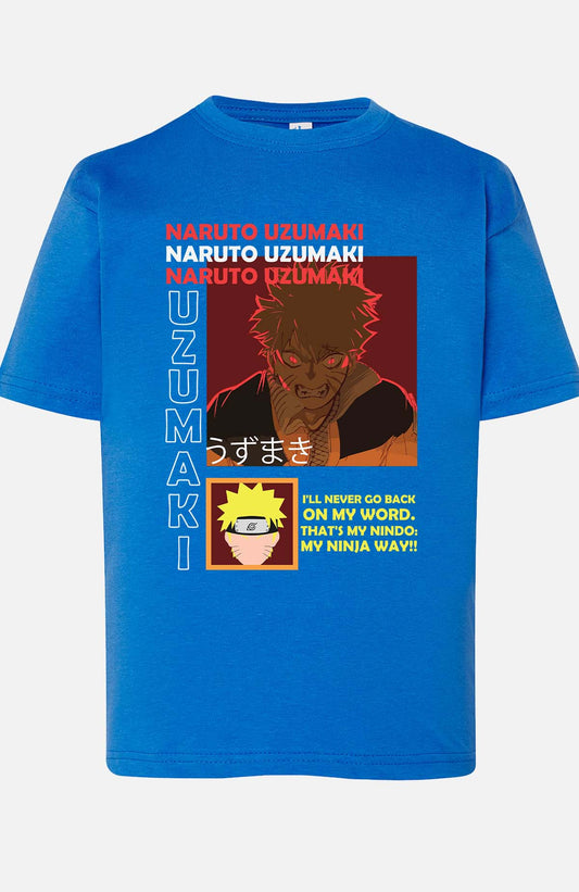 COULEUR:Bleu Roi|T-shirt Garçon | fury naruto Bleu Roi
