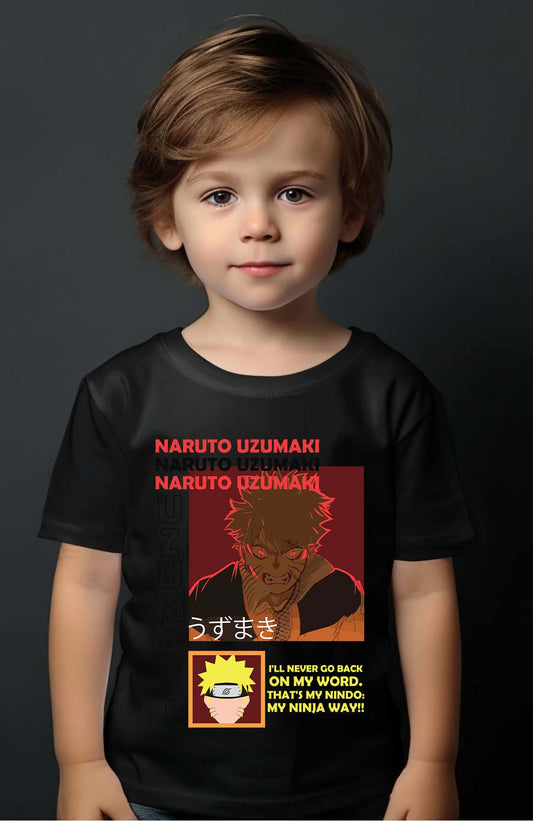 COULEUR:Noir|T-shirt Garçon | fury naruto NOIR Noir