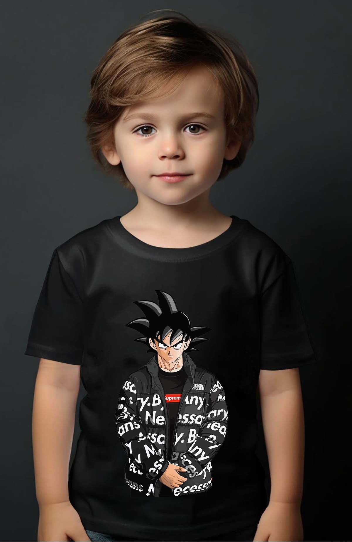COULEUR:Noir|T-shirt Garçon | goku doudoune Noir