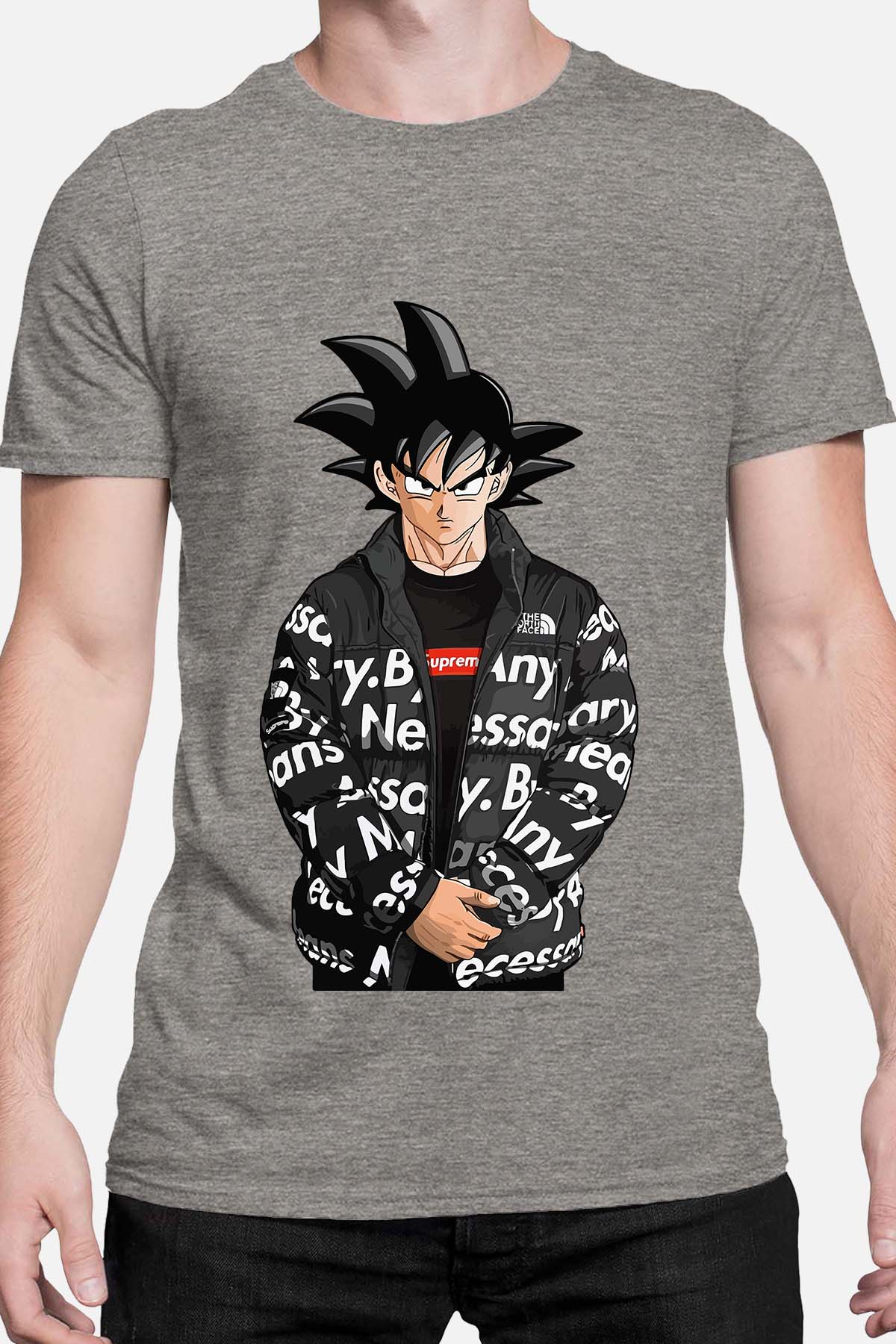 COULEUR:Gris|T-shirt Homme | goku doudoune Gris