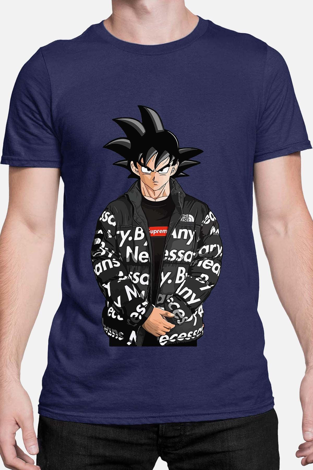 COULEUR:Marine|T-shirt Homme | goku doudoune Marine