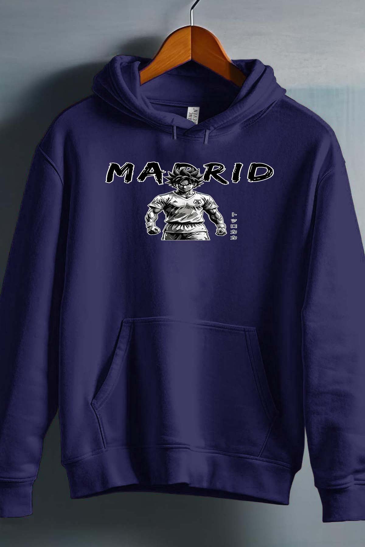 COULEUR:Marine|Sweat Capuche Garçon | goku madrid pa2 Marine