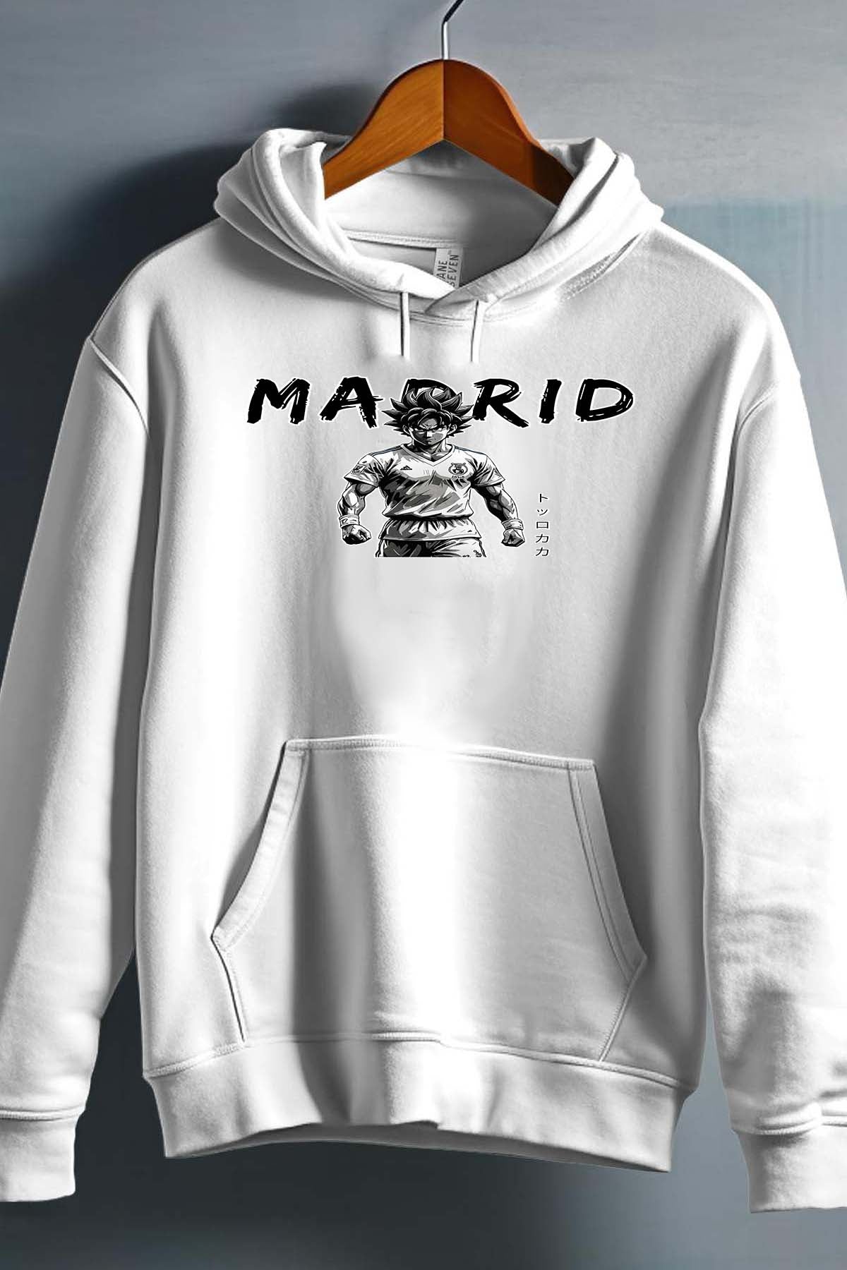 COULEUR:Blanc|Sweat Capuche Homme | goku madrid pa2 Blanc