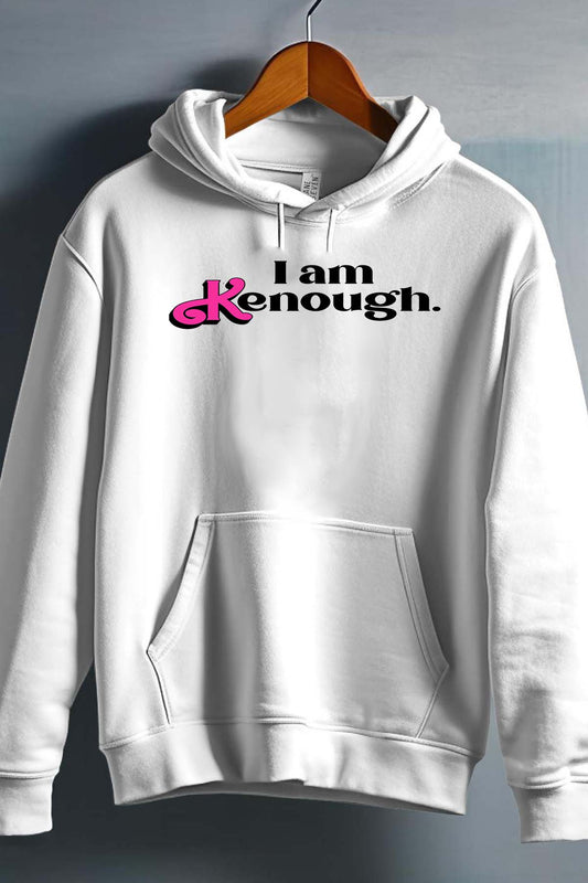 COULEUR:Blanc|Sweat Capuche Fille | i am kenough Blanc