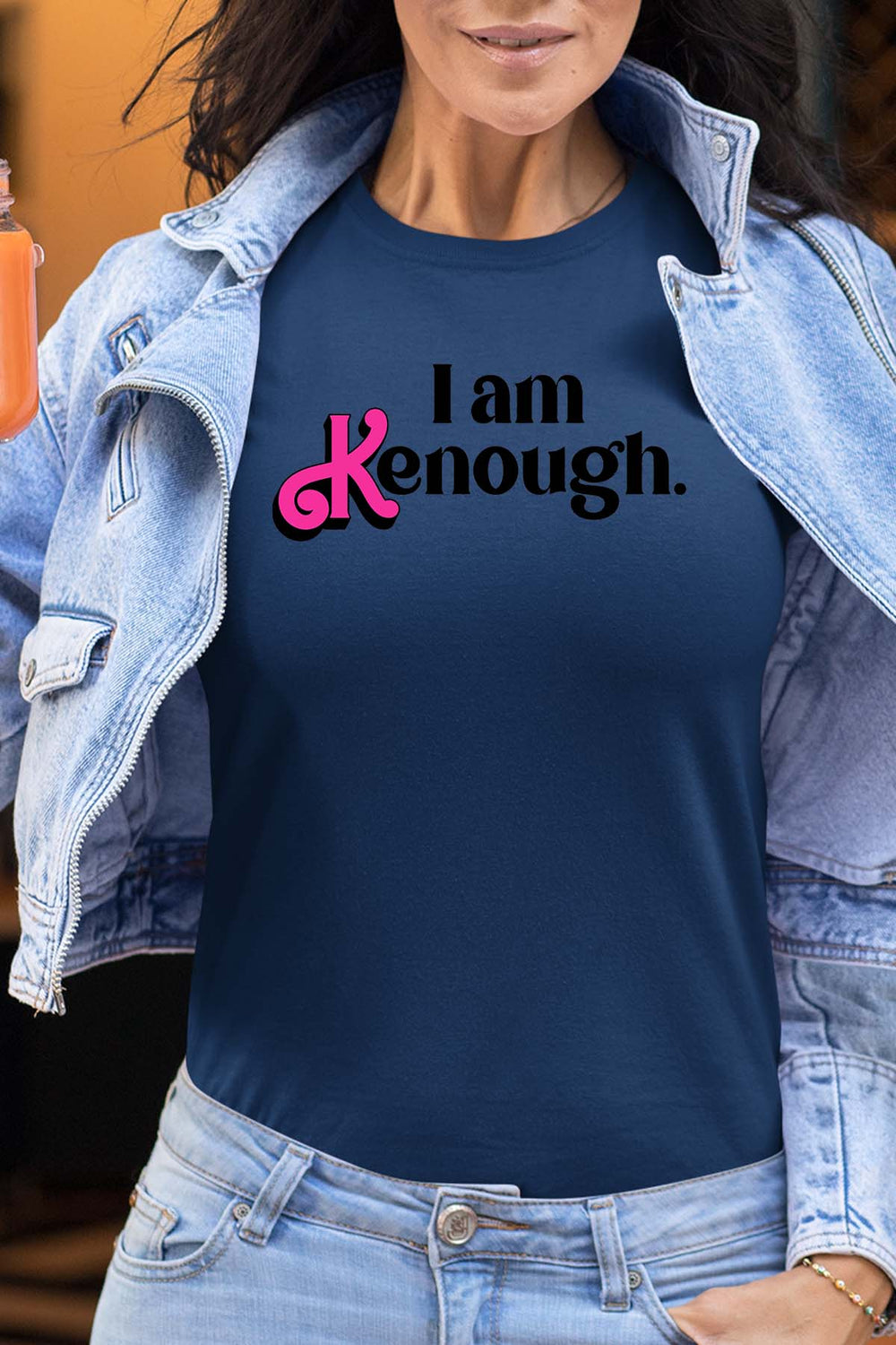 COULEUR:Marine|T-shirt Femme | i am kenough Marine