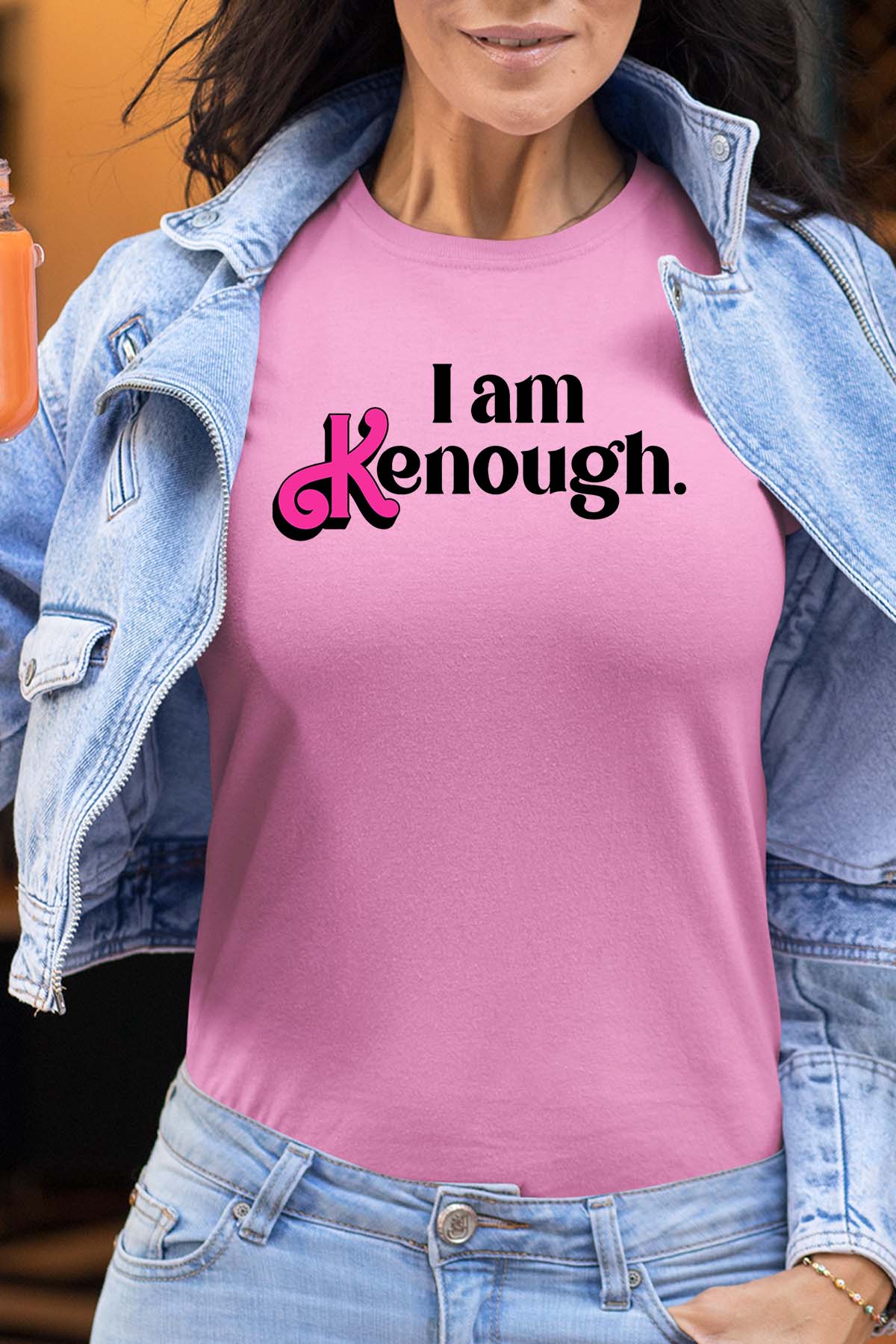 COULEUR:Rose|T-shirt Femme | i am kenough Rose