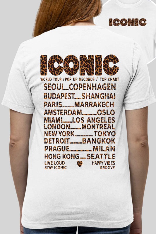 COULEUR:Blanc|T-shirt Femme | iconic leo Blanc