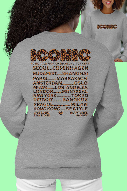 Sweat Col Rond Femme | iconic leo